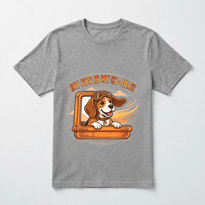 My Dog Is My Co-Pilot tee — Beagle