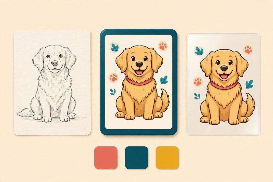 From sketch to finished design